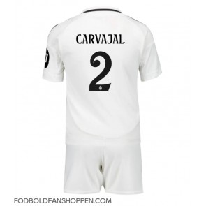Real Madrid Daniel Carvajal #2 Hjemmebanetrøje Børn 2024-25 Kortærmet (+ Korte bukser)